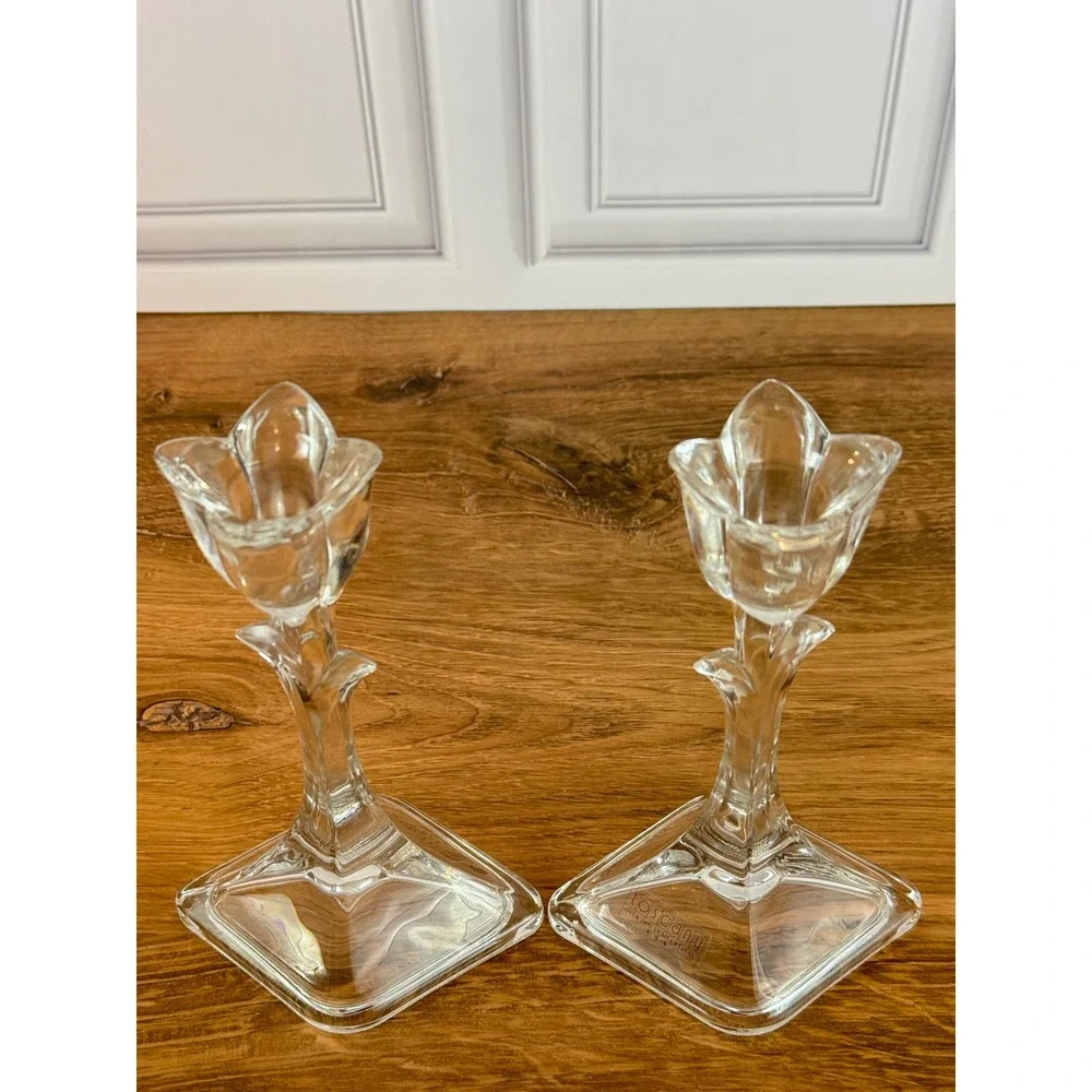 Vintage Pair Crystal‎ Tulip 8